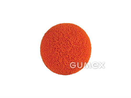 Čistiaca guľa mäkká pre hadice 2", priemer 60mm, geraniocell, oranžová